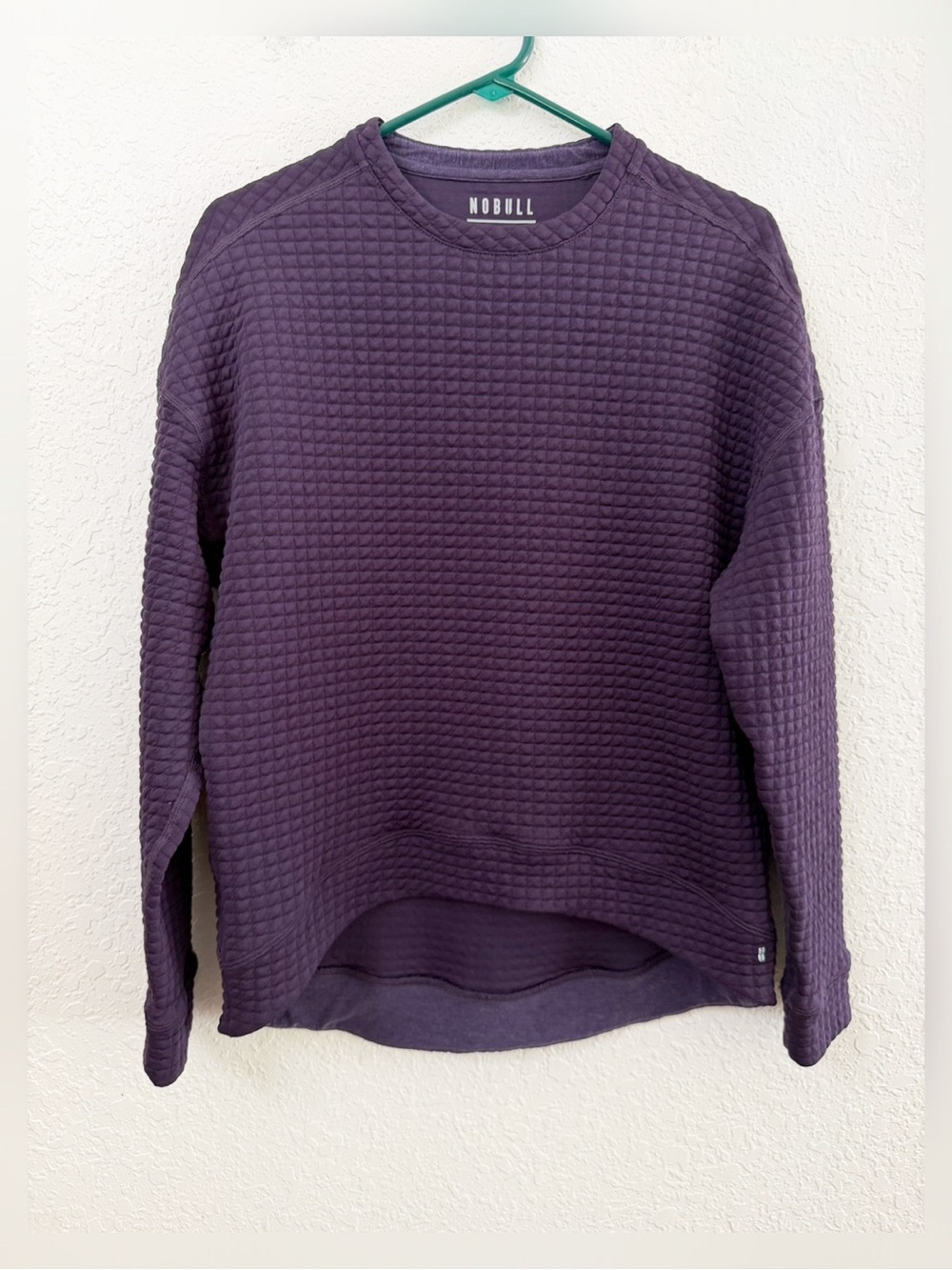 Nobull Quilted Textured Purple Crewneck Pullover Sweatshirt - S - Picture 2 of 11
